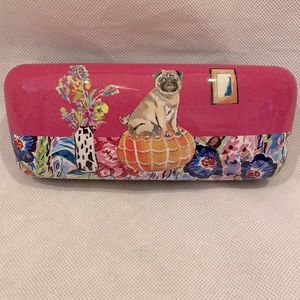 New with Tags Pug Punch Studio Glasses Case